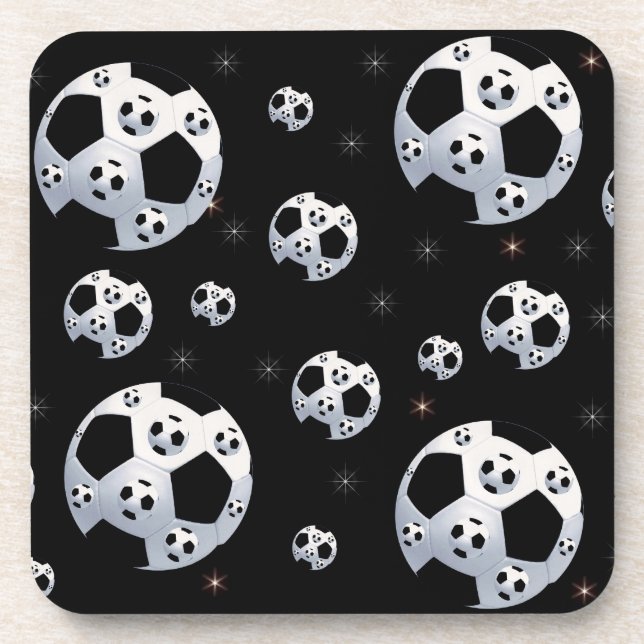 Space Soccer Ball Cork Coaster (Front)