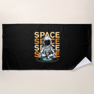 Space Space Astronaut Beach Towel