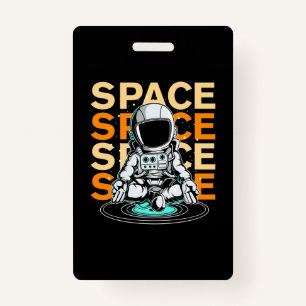 Space Space Astronaut ID Badge