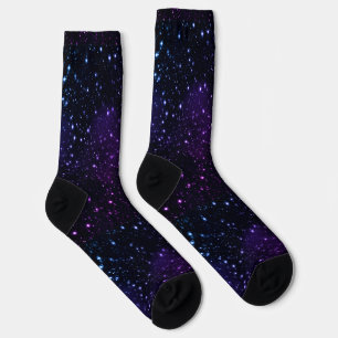 Space Stars Galaxy Nebula Sustainable Socks