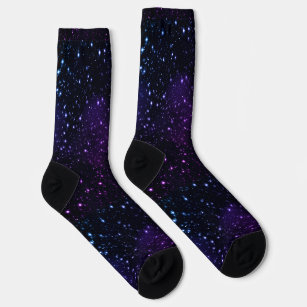 Space Stars Galaxy Nebula Sustainable Socks 