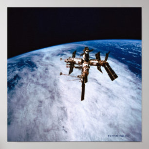 Space Station in Orbit 9 Poster
