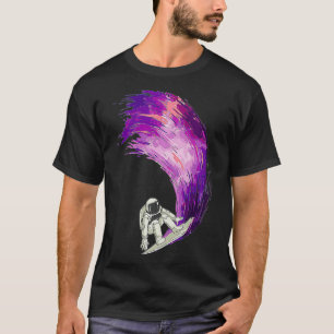 Space Surfer Hang Loose Funny Surfing Design Grea T-Shirt