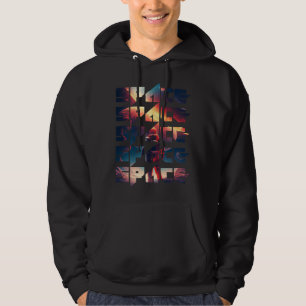 Space Text Solar System Galactic Astro Space Enthu Hoodie