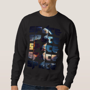 Space Text Solar System Galactic Astro Space Enthu Sweatshirt