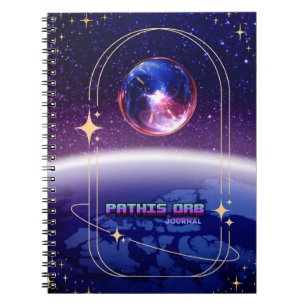 Space Theme Pathis Orb Notebook Journal