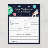 Space Theme Shower Baby Predictions and Advice