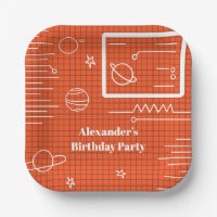 Space Theme Spaceship Computer Screen Birthday
