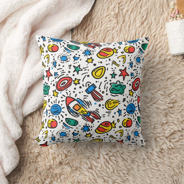 Space themed cushion pillow (Blanket)