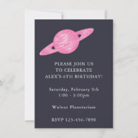 Space Themed Planet Party in Blue and Pink