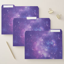 Space Themed Purple and White 