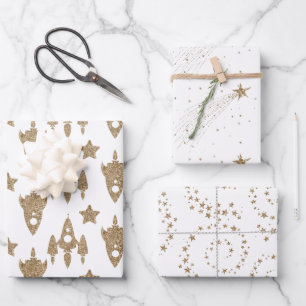 Space Themed Wrapping Paper Set
