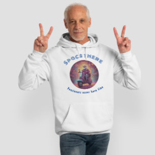 Space there, pensioners never have time hoodie