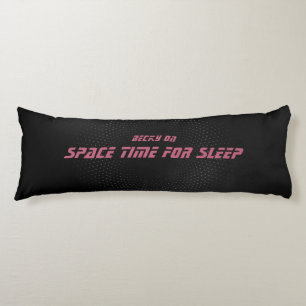 Space time, Pink and Yellow script Body Cushion
