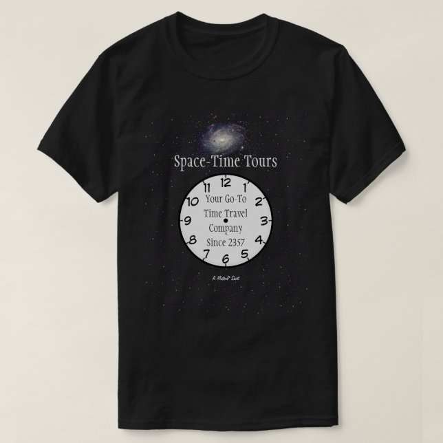Space-Time Tours - A MisterP Shirt (Design Front)