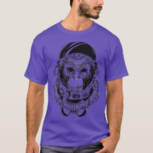 Space Travel Astronaut Monkey  T-Shirt