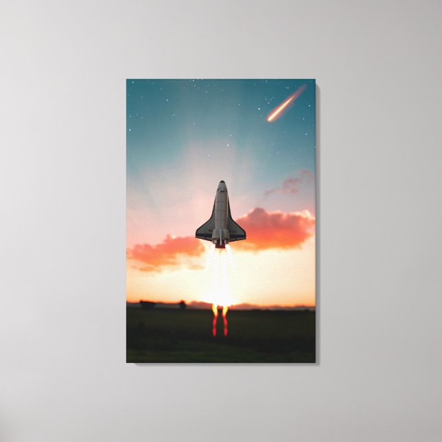 Space Travel Canvas Print (Front)