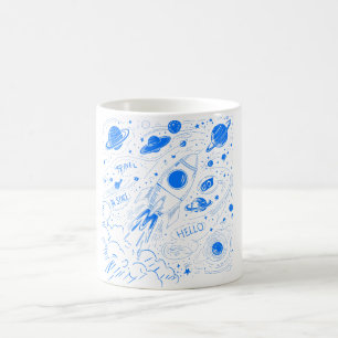 Space travel coffee mug