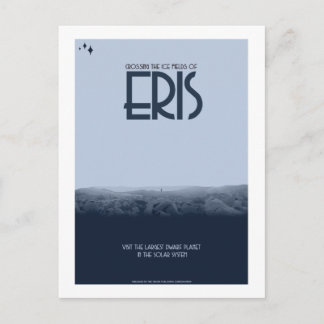 Space Travel Postcard - Eris