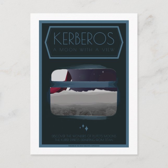 Space Travel Postcard - Kerberos (Front)