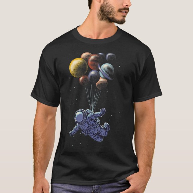 Space. Travel Realistic. Space. Planets T-Shirt (Front)