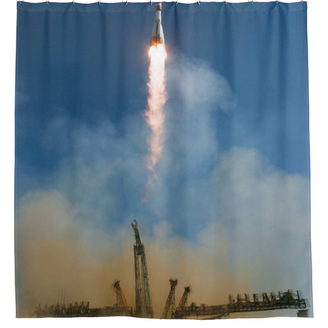 Space Travel Shower Curtain (Front)