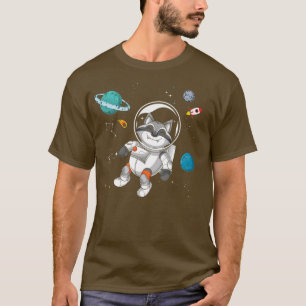 Space Travel Trash Panda Animal Universe Racoon A T-Shirt