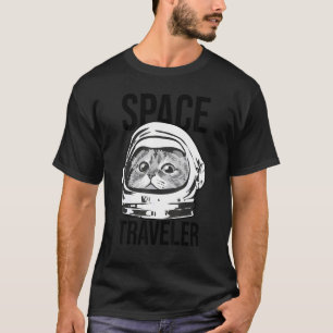 Space Traveller Cat Cat Owner Pet Kitty Kitten Ca T-Shirt