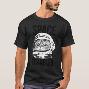 Space Traveller Cat  Cat Owner Pet Kitty Kitten Ca T-Shirt