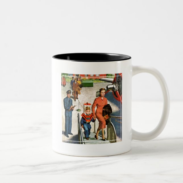 Space Traveller Two-Tone Coffee Mug (Right)
