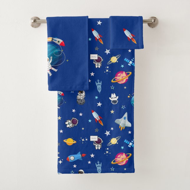 Space Trip Bath Towel Set (Insitu)