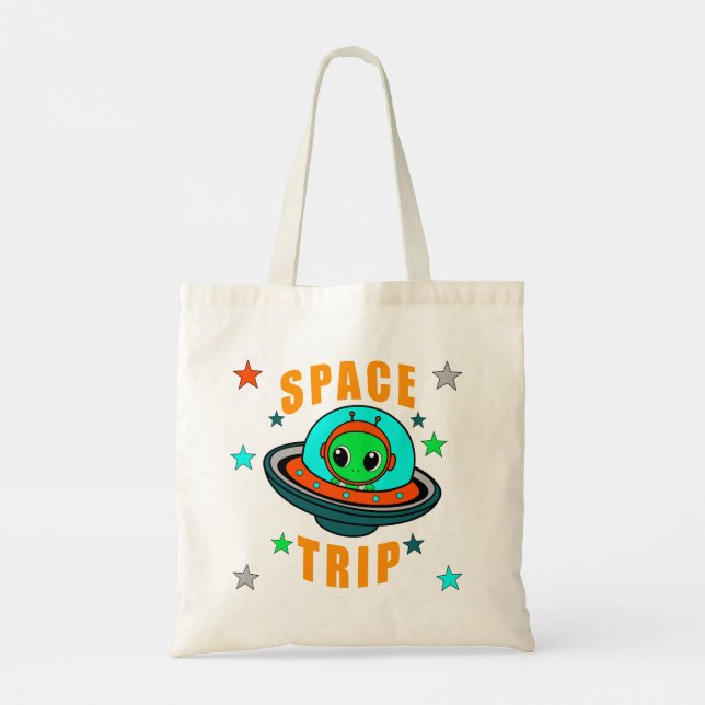 Space Trip  Tote Bag (Back)