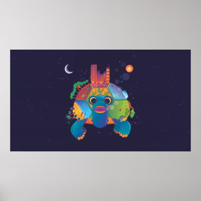 Space Turtle Poster (Front)
