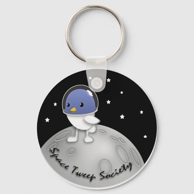 Space Tweep Button Keychain (Front)
