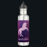 Space unicorn colourful galaxy 710 ml water bottle<br><div class="desc">Space unicorn colourful galaxy personalised design</div>