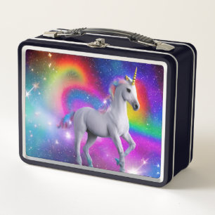 Space Unicorn Metal Lunch Box