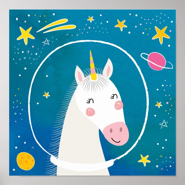 Space Unicorn Poster (Front)