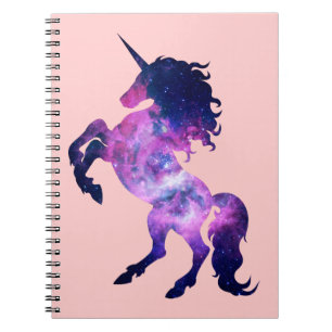 Space unicorn spiral notebook