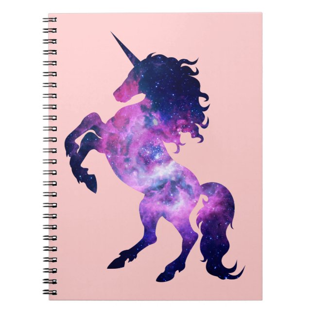 Space unicorn spiral notebook (Front)