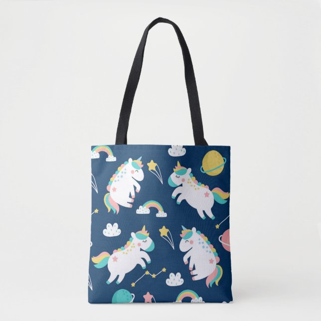 Space Unicorns Tote Bag (Front)
