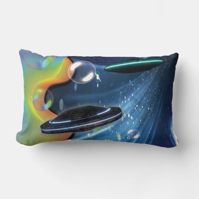Space visitors lumbar cushion (Front)