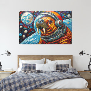SPACE WALRUS CANVAS PRINT