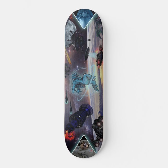 SPACE WARS ALIEN INVASION SKATEBOARD (Front)