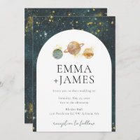 Space Wedding Invitation | Night Sky Wedding