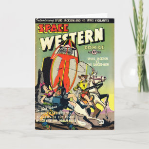 Space Western Note Card