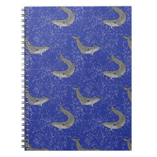 Space Whales Notebook Starry Sky Art Whale Journal