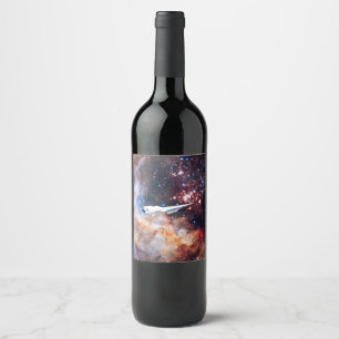 Space wine label
