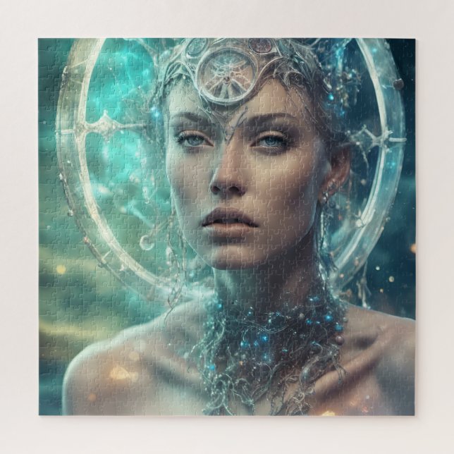 Space Woman Beautiful Scifi Jigsaw Puzzle (Vertical)