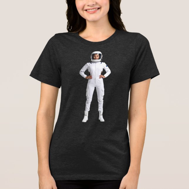 Space Woman Tri-Blend Shirt (Front)