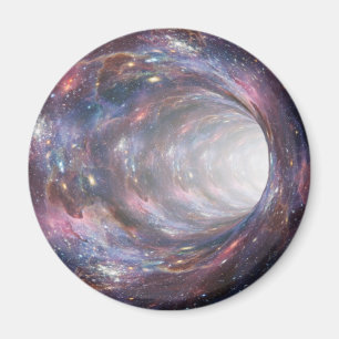Space Wormhole Nebula Optical Illusion Magnet